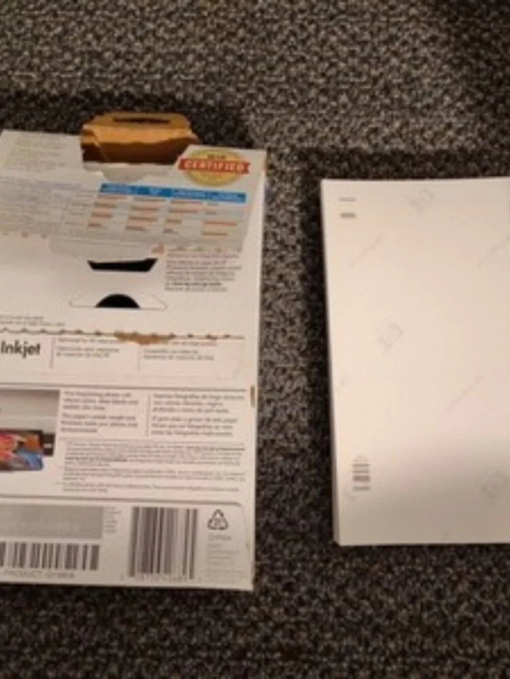 HP Premium Glossy Photo Paper 4x6 in 240gsm Q1990A Inkjet 69 Sheets Left